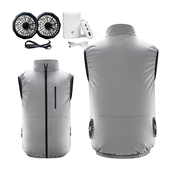 「熱中症対策」として冷風ベストの支給